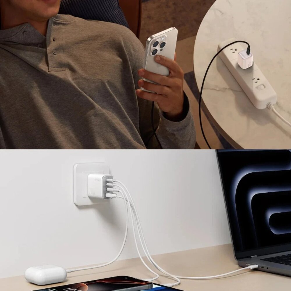 ANKER WALL CHARGER MULTI USB C CHARGERS OUTLET PHONE POWER PLUG 70W 30W 2 PACK - Picture 6 of 9